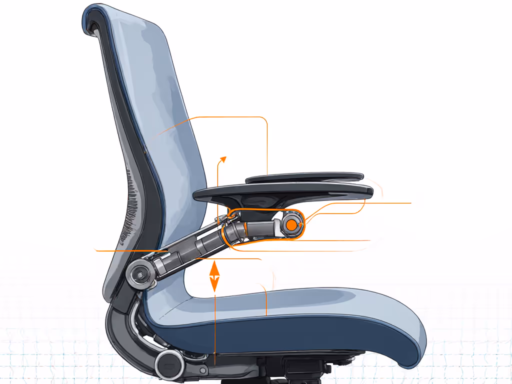 armrest_adjustment_mechanism_diagram