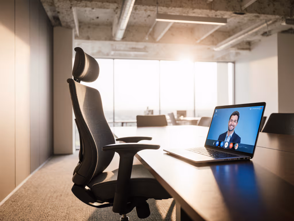 Conference Room Chairs: Optimized Posture for Professional Video Calls
